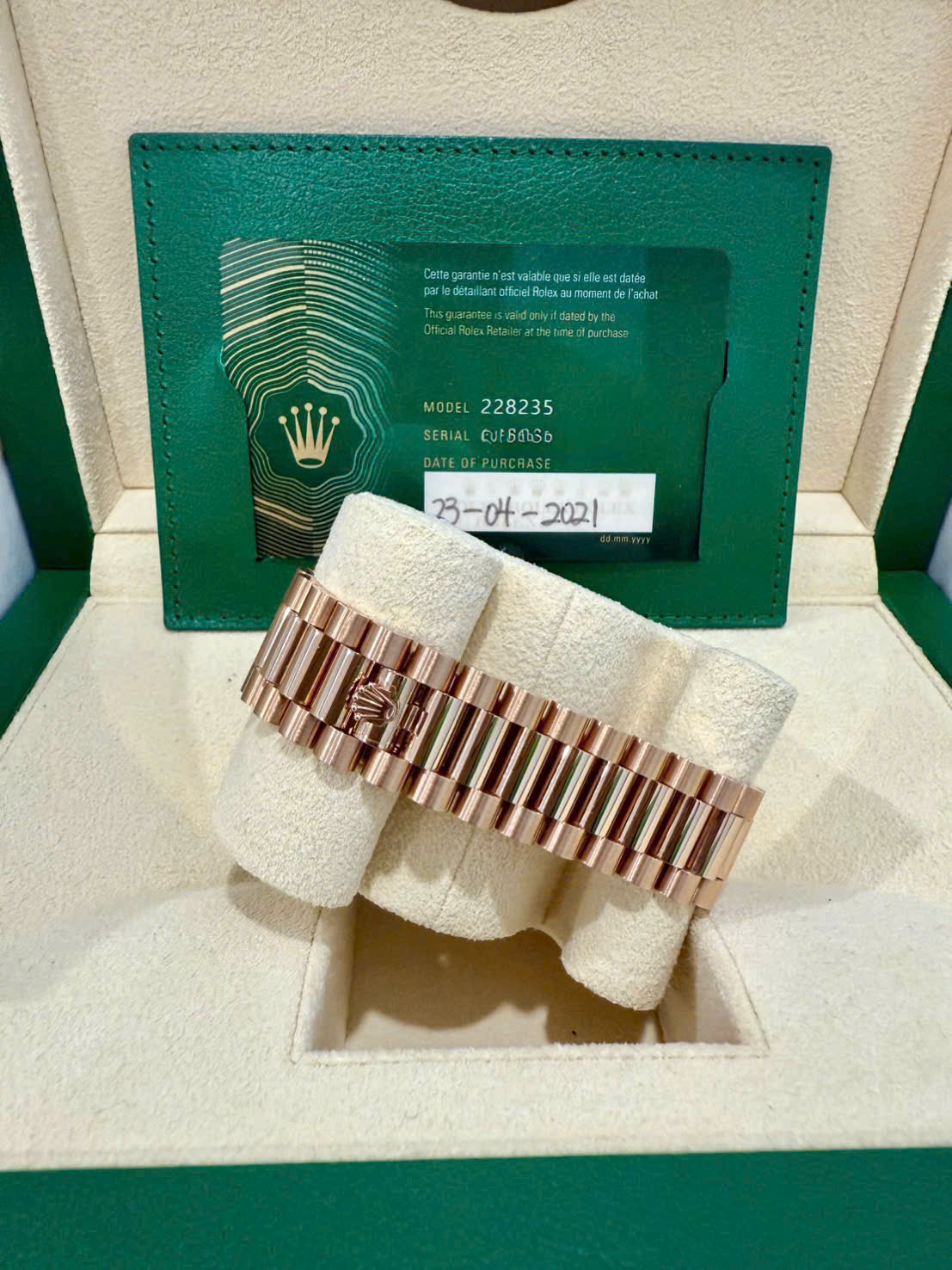 Đồng hồ Rolex Day-Date 228235 Sundust Cũ Đồng hồ Rolex Day-Date 228235 Sundust Cũ