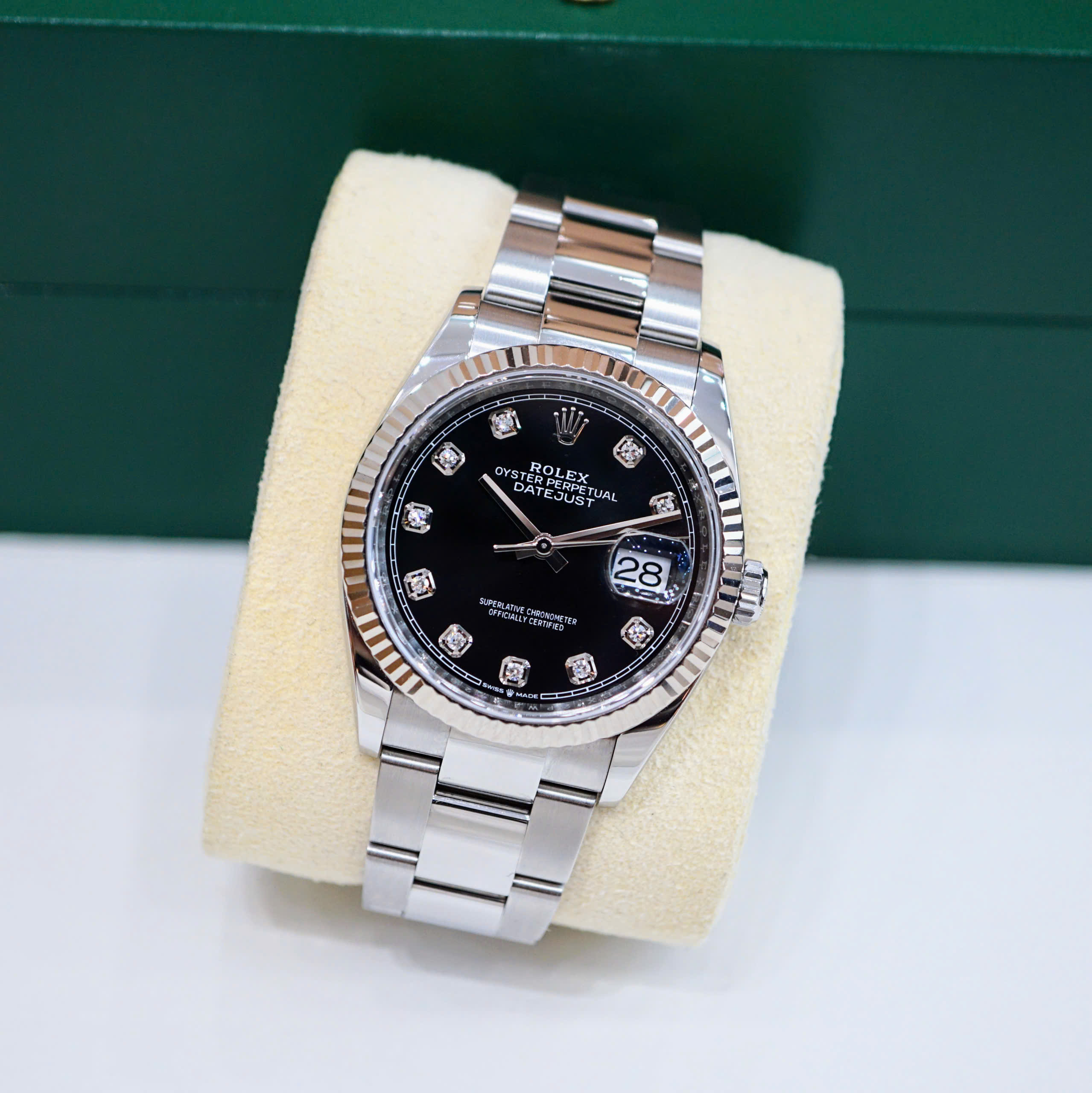 Đồng hồ Rolex Datejust 126234 Black Cũ Đồng hồ Rolex Datejust 126234 Black Cũ
