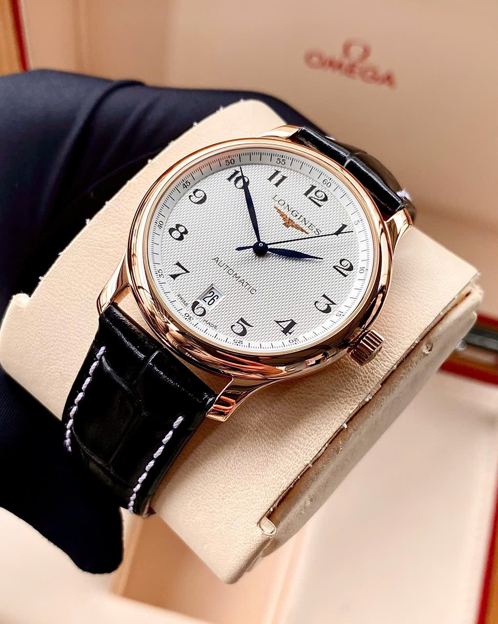 1 Đồng hồ Longines Master Collection Rose Gold 18K L2.628.8.78.3 Cũ