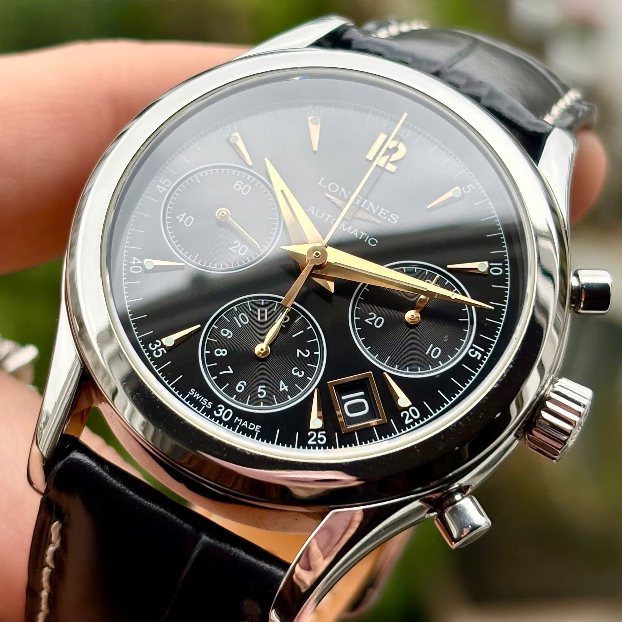 Đồng hồ Longines Heritage Chronograph L2.742.4.56.0 Cũ Đồng hồ Longines Heritage Chronograph L2.742.4.56.0 Cũ