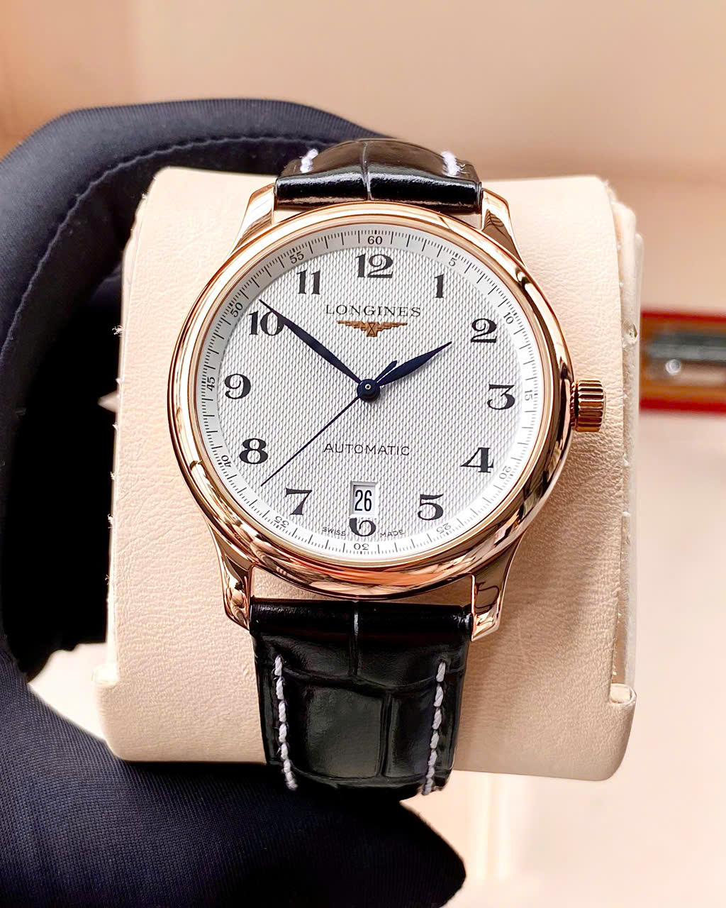 Đồng hồ Longines Master Collection Rose Gold 18K L2.628.8.78.3 Cũ Đồng hồ Longines Master Collection Rose Gold 18K L2.628.8.78.3 Cũ