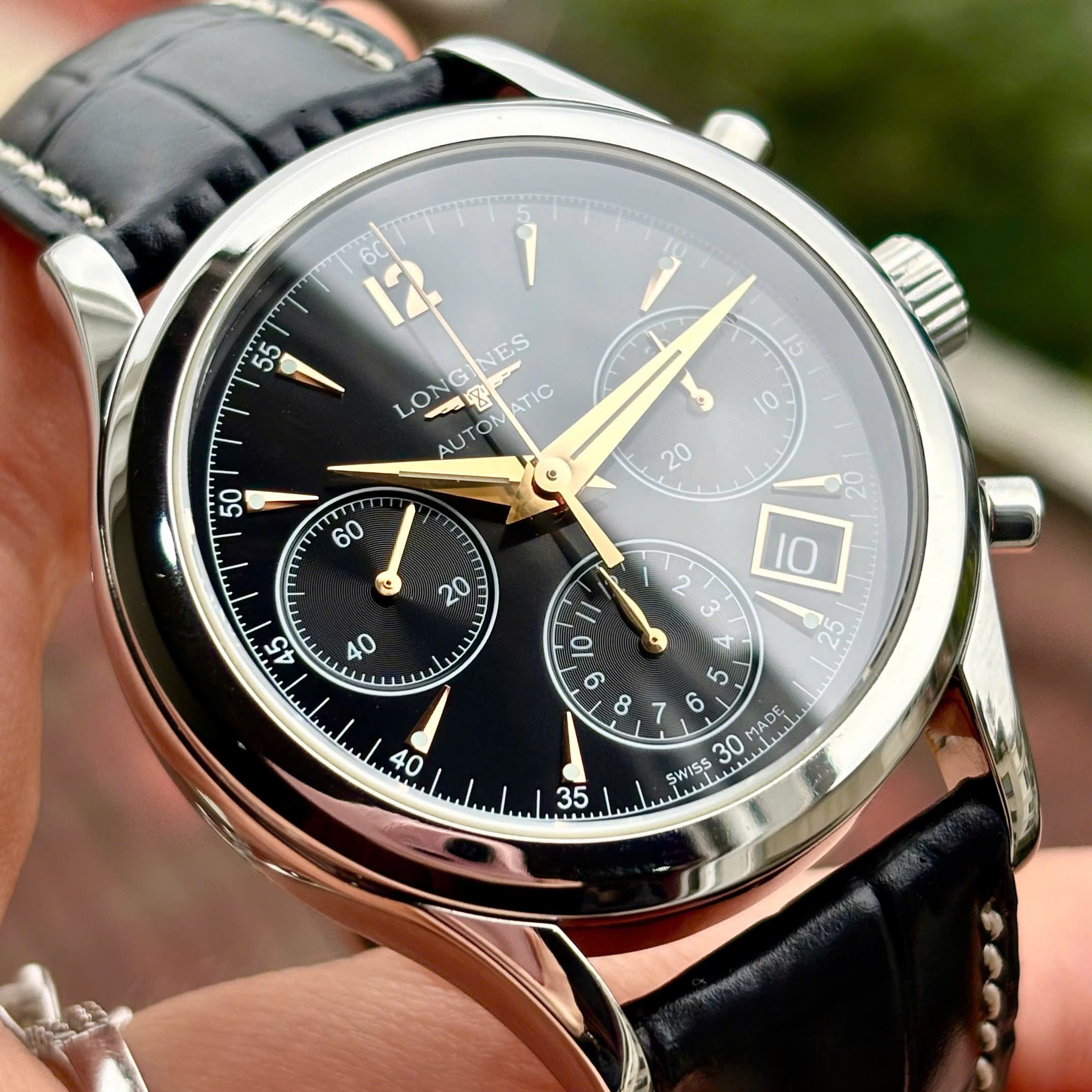 Đồng hồ Longines Heritage Chronograph L2.742.4.56.0 Cũ Đồng hồ Longines Heritage Chronograph L2.742.4.56.0 Cũ