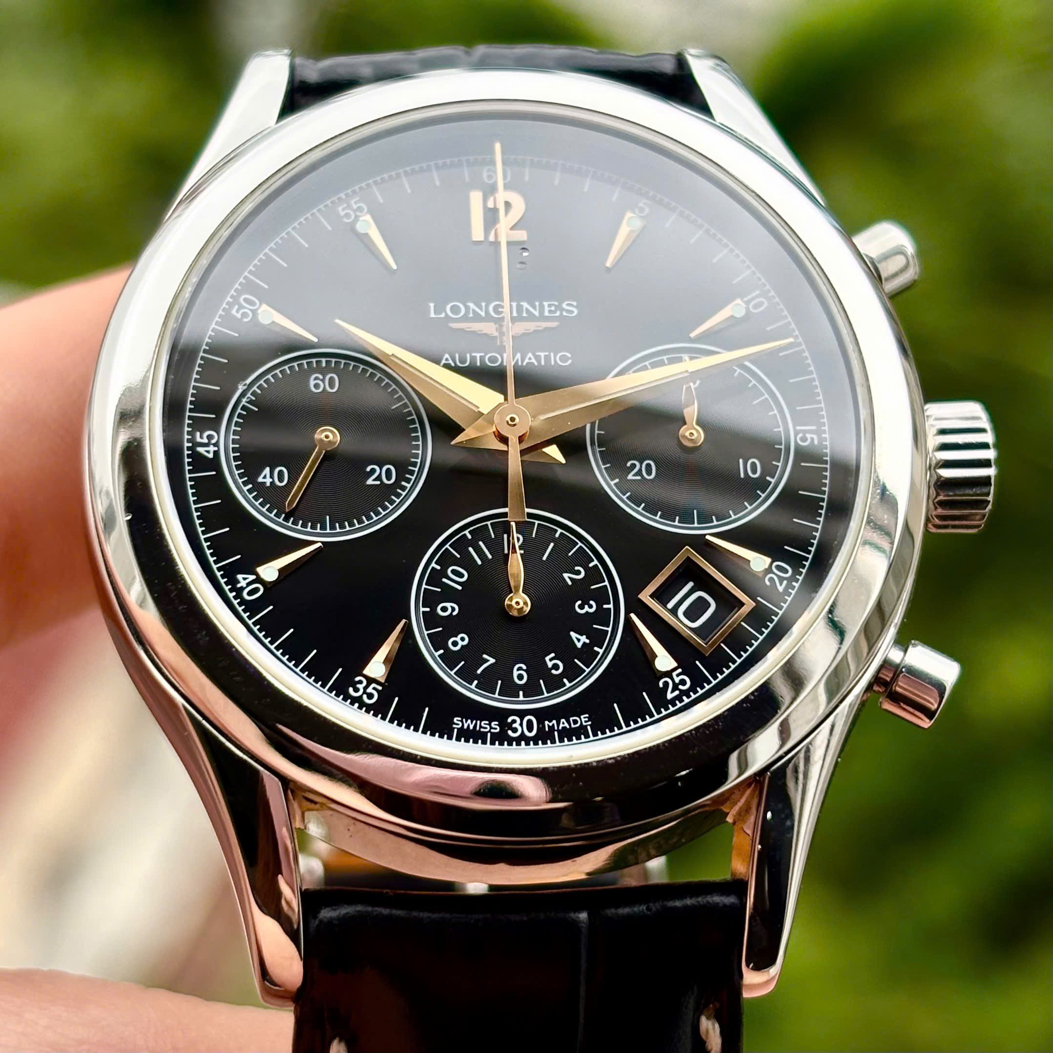 Đồng hồ Longines Heritage Chronograph L2.742.4.56.0 Cũ Đồng hồ Longines Heritage Chronograph L2.742.4.56.0 Cũ