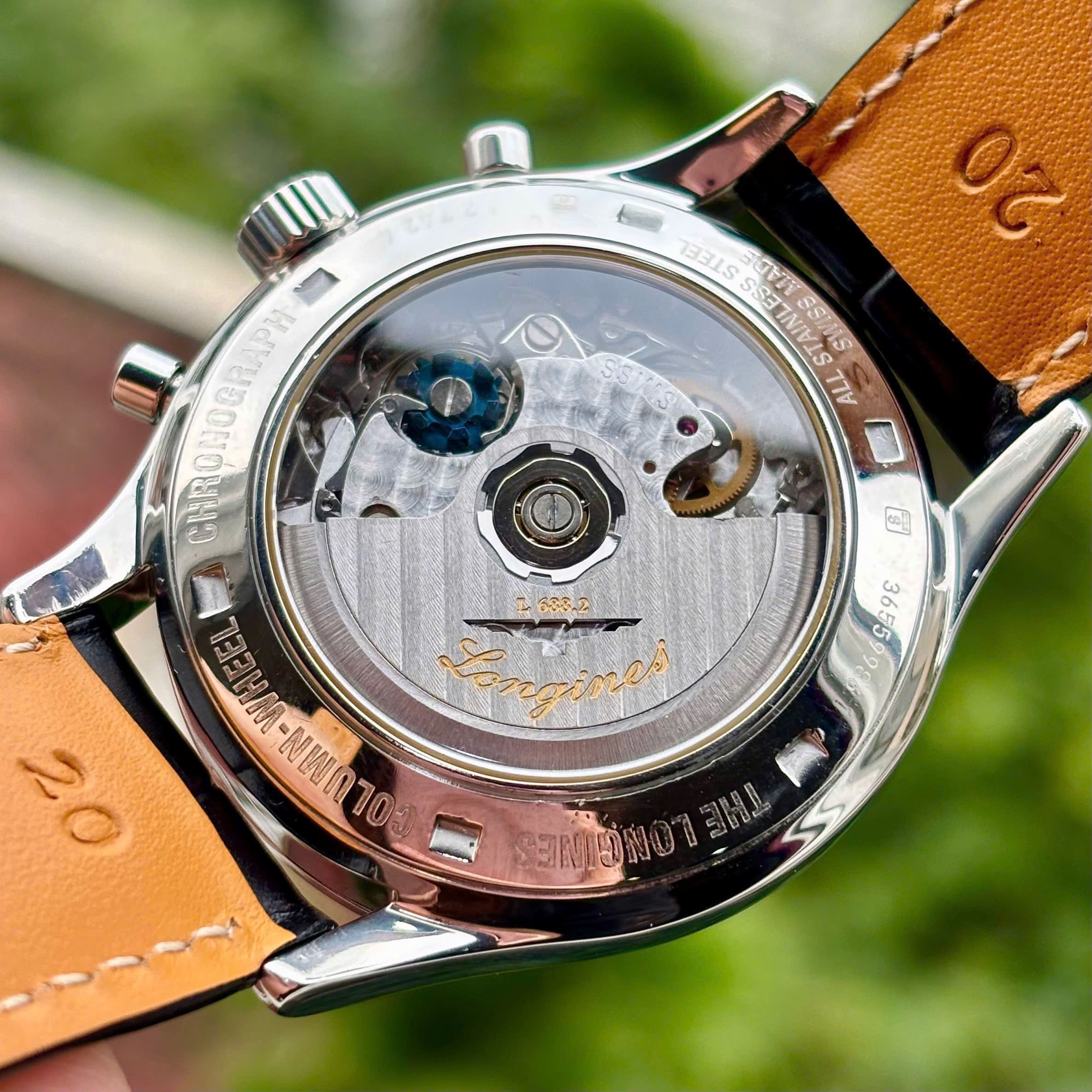 Đồng hồ Longines Heritage Chronograph L2.742.4.56.0 Cũ Đồng hồ Longines Heritage Chronograph L2.742.4.56.0 Cũ