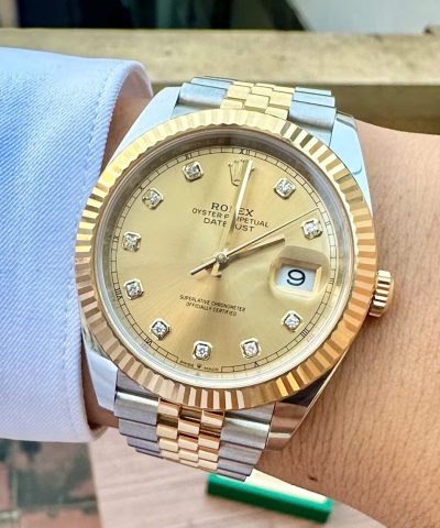 Đồng hồ Rolex Datejust 126331 Sundust Diamond Cũ