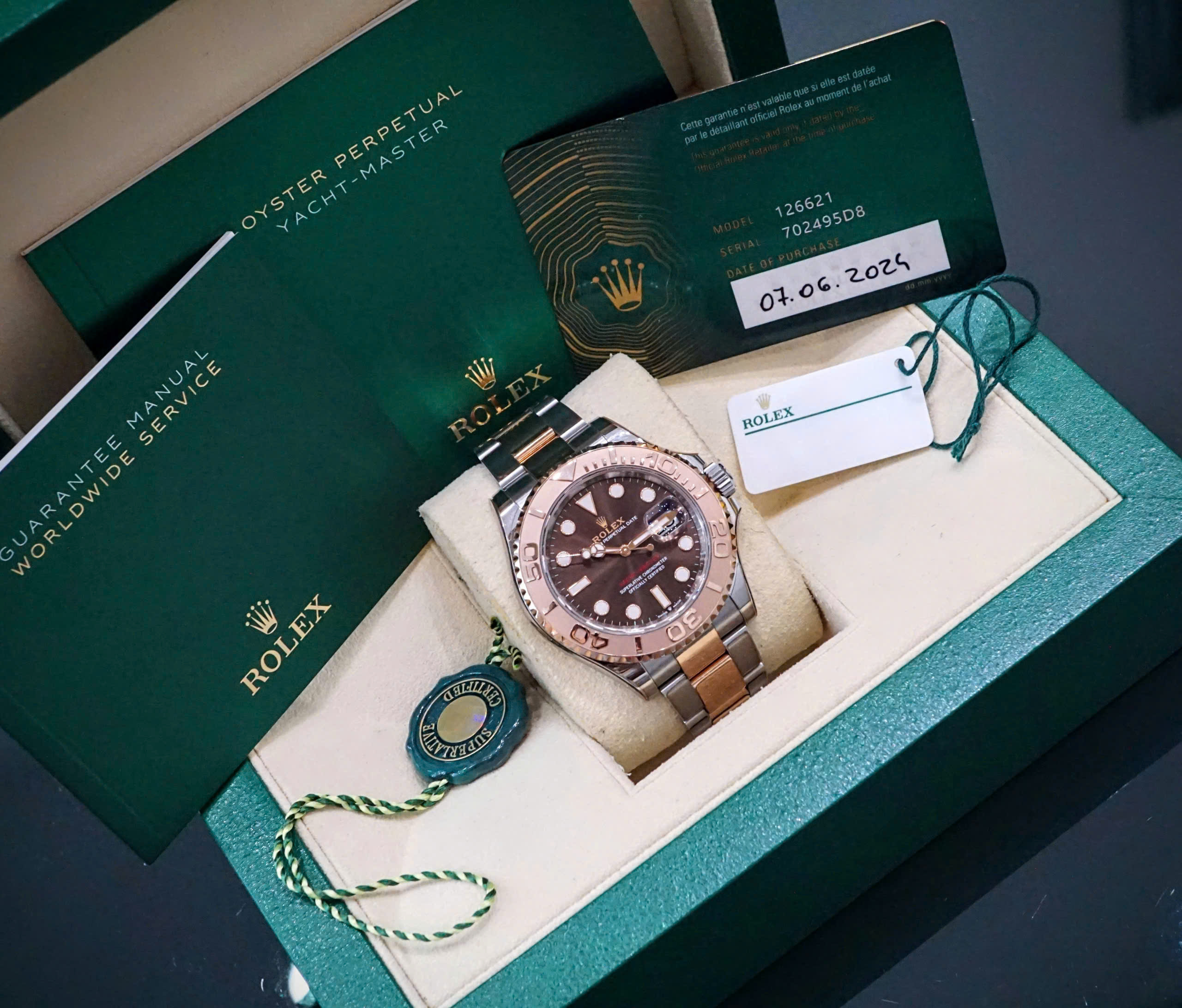 Đồng hồ Rolex Yatch Master 126621 Chocolate Cũ Đồng hồ Rolex Yatch Master 126621 Chocolate Cũ