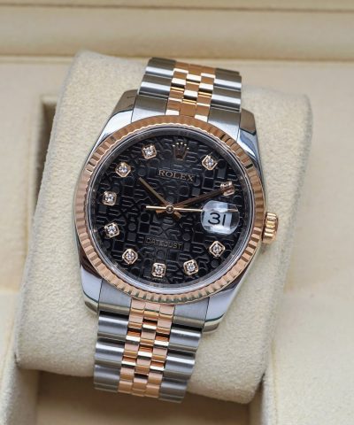 Đồng hồ Rolex Datejust 116231 Vi tính đen 36 mm Cũ