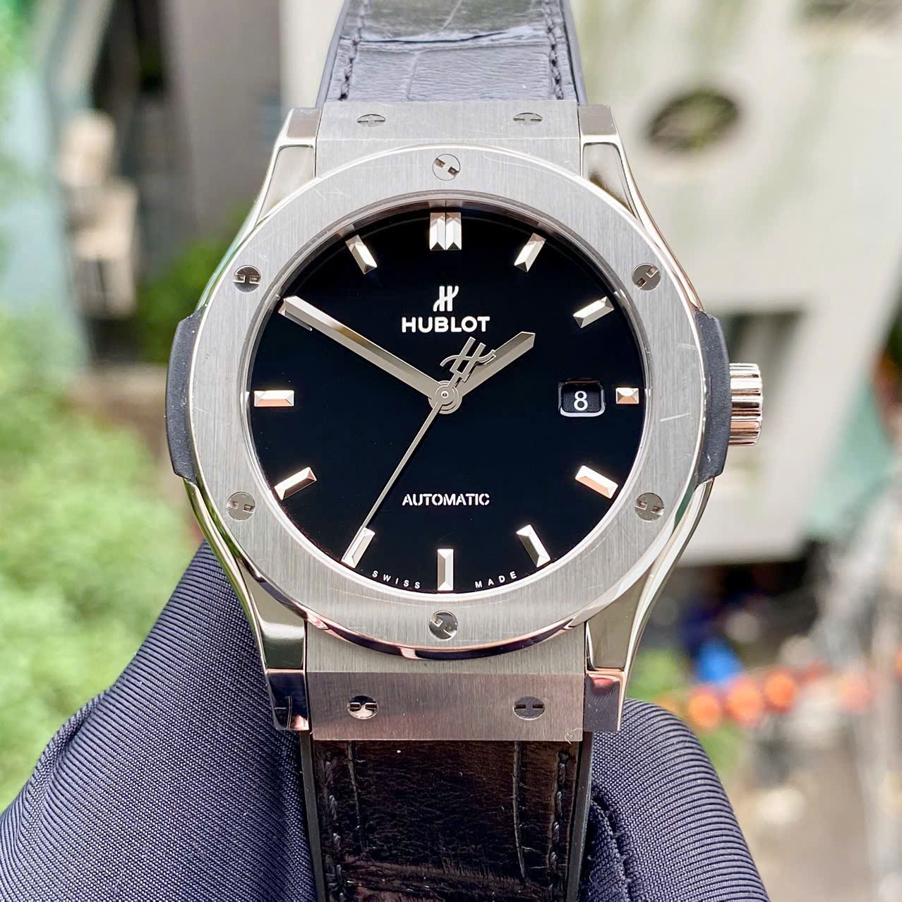 Đồng Hồ Hublot Classic Fusion Black Titanium 542.NX.1171.LR Cũ Đồng Hồ Hublot Classic Fusion Black Titanium 542.NX.1171.LR Cũ