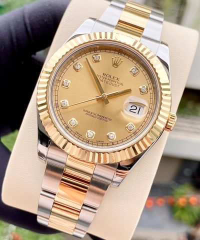 Đồng hồ Rolex Datejust 116333 mặt số champagne Cũ