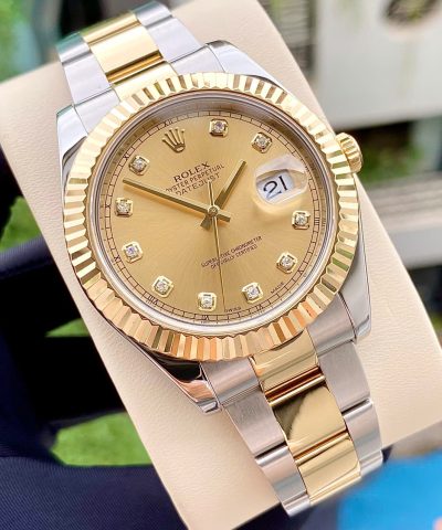 Đồng hồ Rolex Datejust 116333 mặt số champagne Cũ