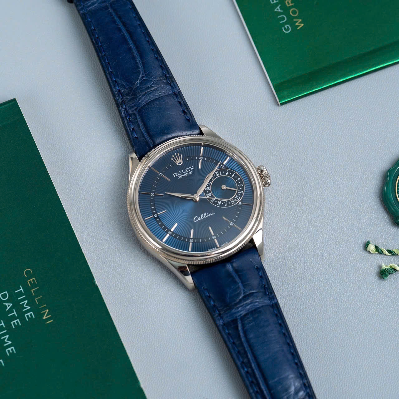 Đồng hồ Rolex Cellini Date 39mm 50519 White Gold Blue Cũ Đồng hồ Rolex Cellini Date 39mm 50519 White Gold Blue Cũ