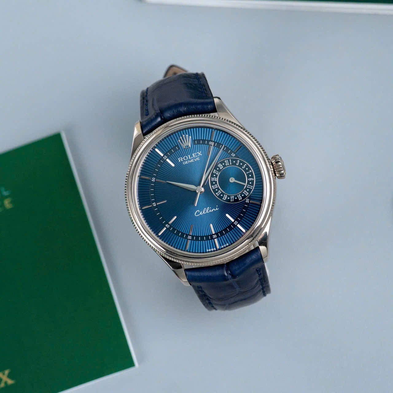 Đồng hồ Rolex Cellini Date 39mm 50519 White Gold Blue Cũ Đồng hồ Rolex Cellini Date 39mm 50519 White Gold Blue Cũ
