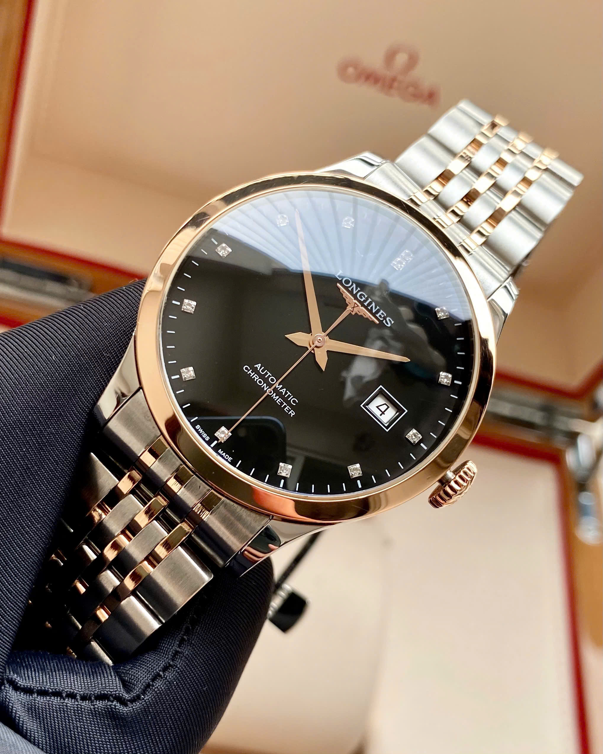 Đồng hồ Longines Record L2.820.5.57.7 Cũ Đồng hồ Longines Record L2.820.5.57.7 Cũ