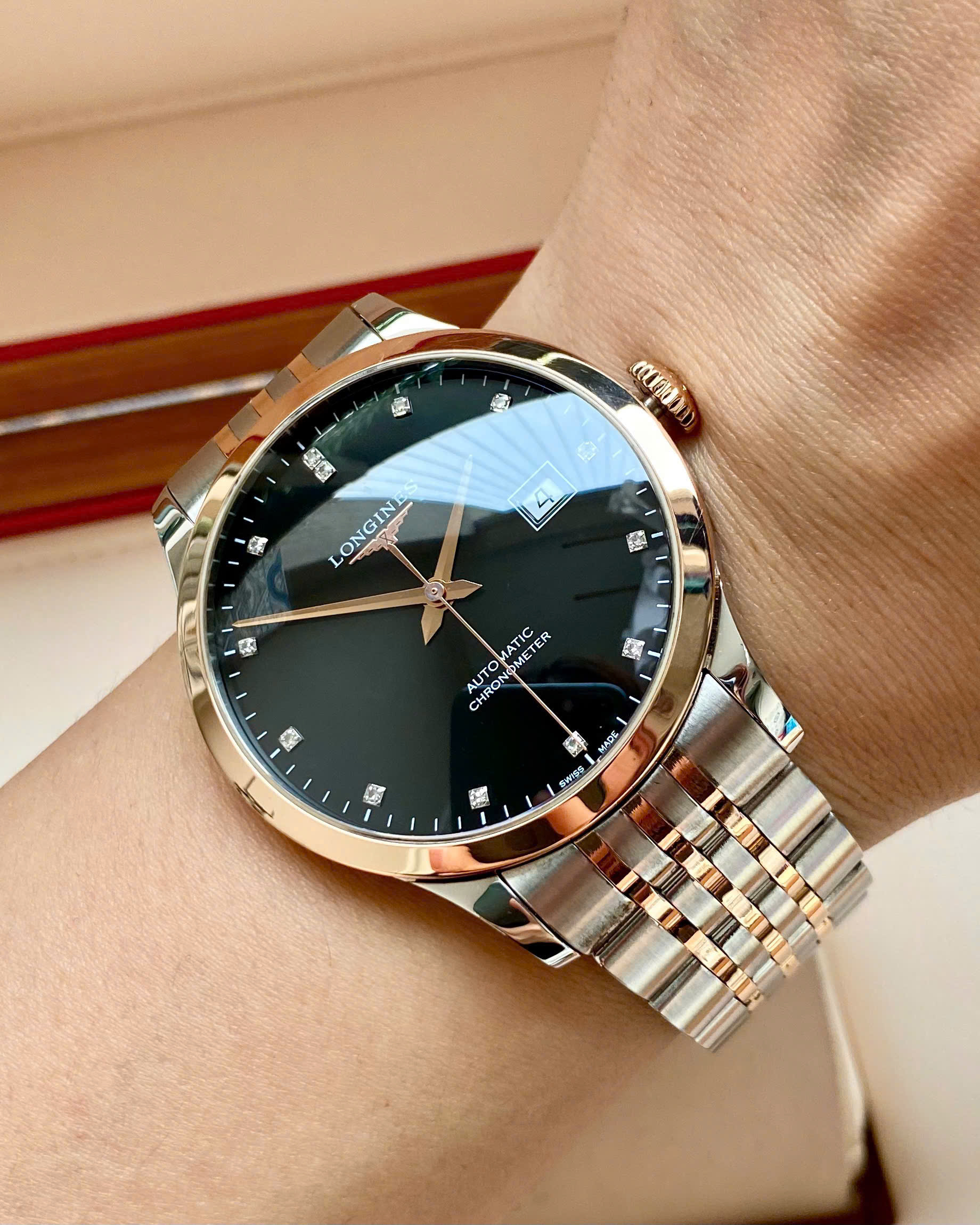 Đồng hồ Longines Record L2.820.5.57.7 Cũ Đồng hồ Longines Record L2.820.5.57.7 Cũ