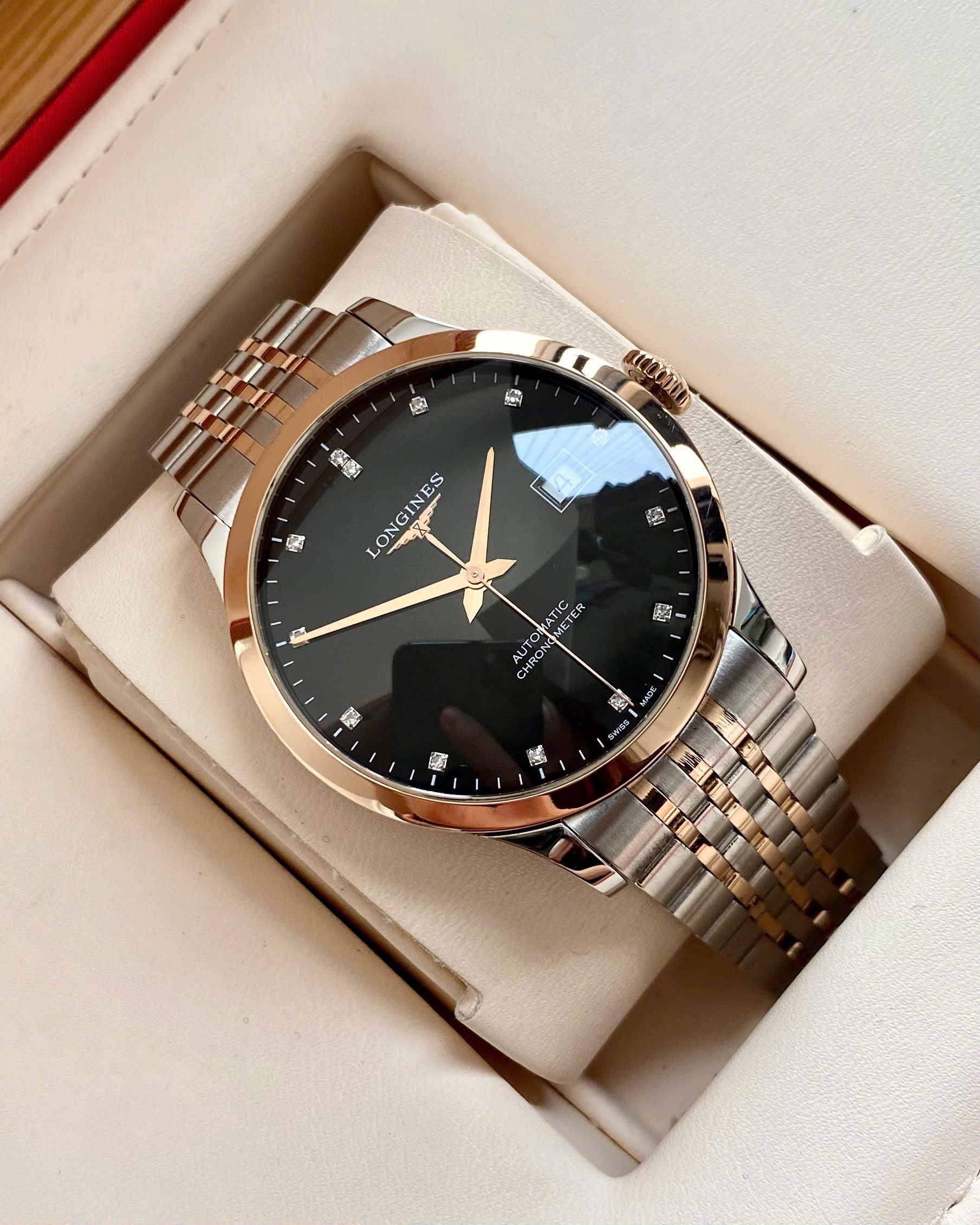 Đồng hồ Longines Record L2.820.5.57.7 Cũ Đồng hồ Longines Record L2.820.5.57.7 Cũ