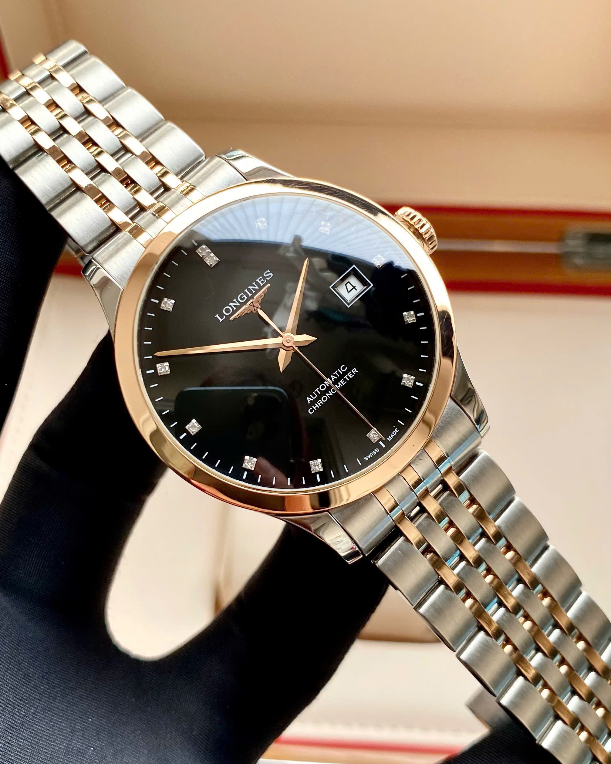 Đồng hồ Longines Record L2.820.5.57.7 Cũ Đồng hồ Longines Record L2.820.5.57.7 Cũ