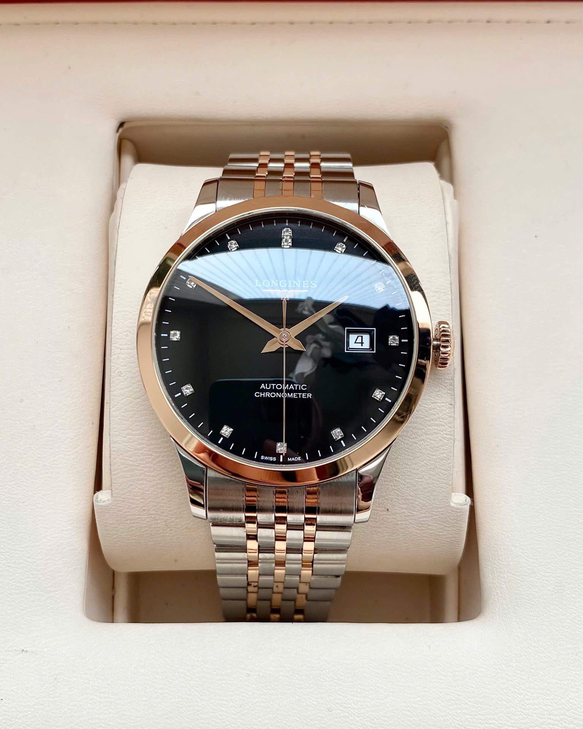 Đồng hồ Longines Record L2.820.5.57.7 Cũ Đồng hồ Longines Record L2.820.5.57.7 Cũ