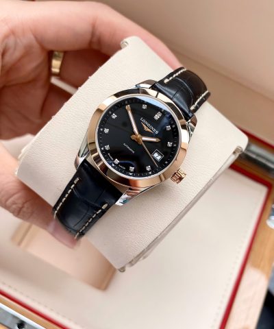 Đồng hồ Longines Classic Diamond Black L22855583 Cũ