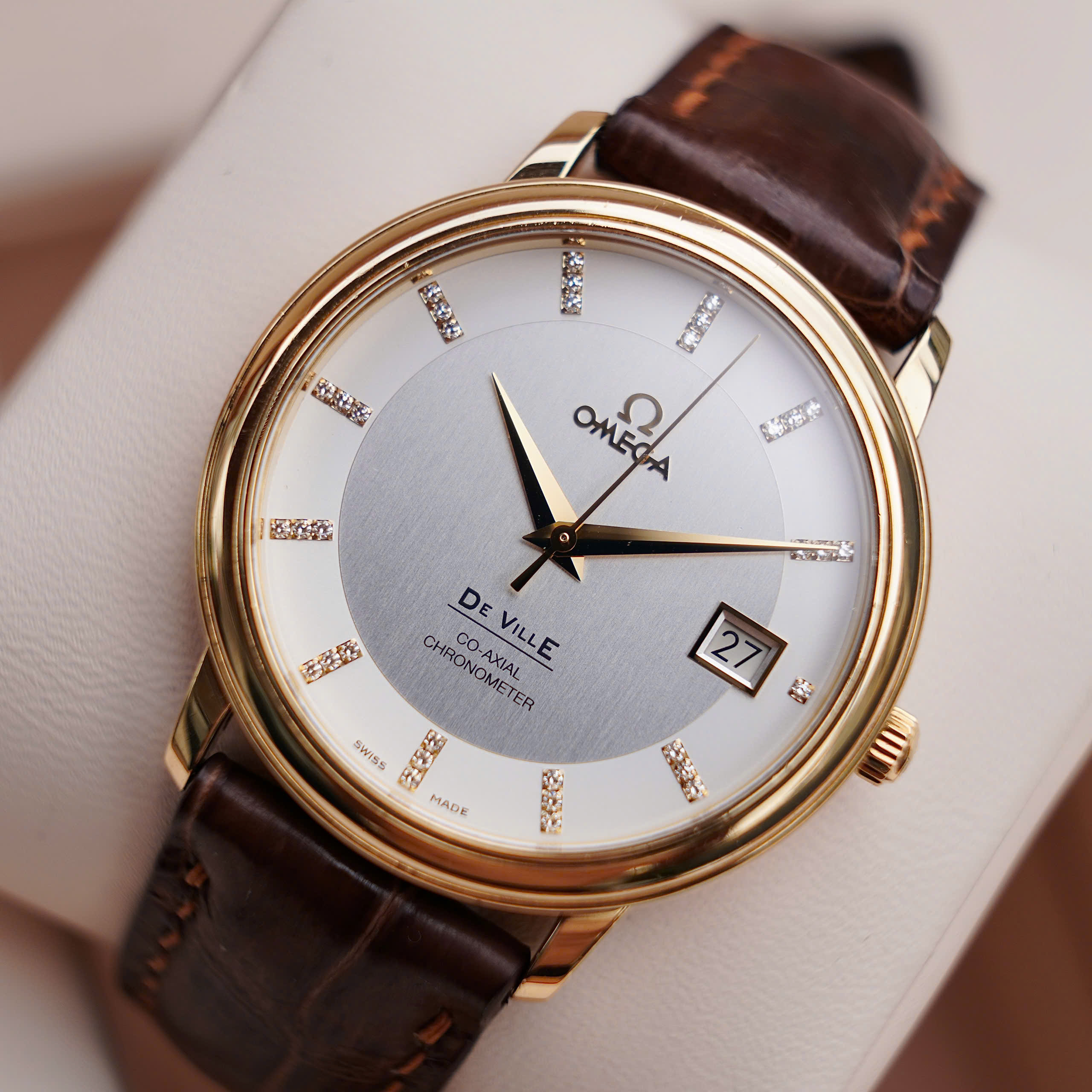 Đồng hồ Omega DeVille Prestige Diamond 4617.35.02 CũĐồng hồ Omega DeVille Prestige Diamond 4617.35.02 Cũ Đồng hồ Omega DeVille Prestige Diamond 4617.35.02 Cũ
