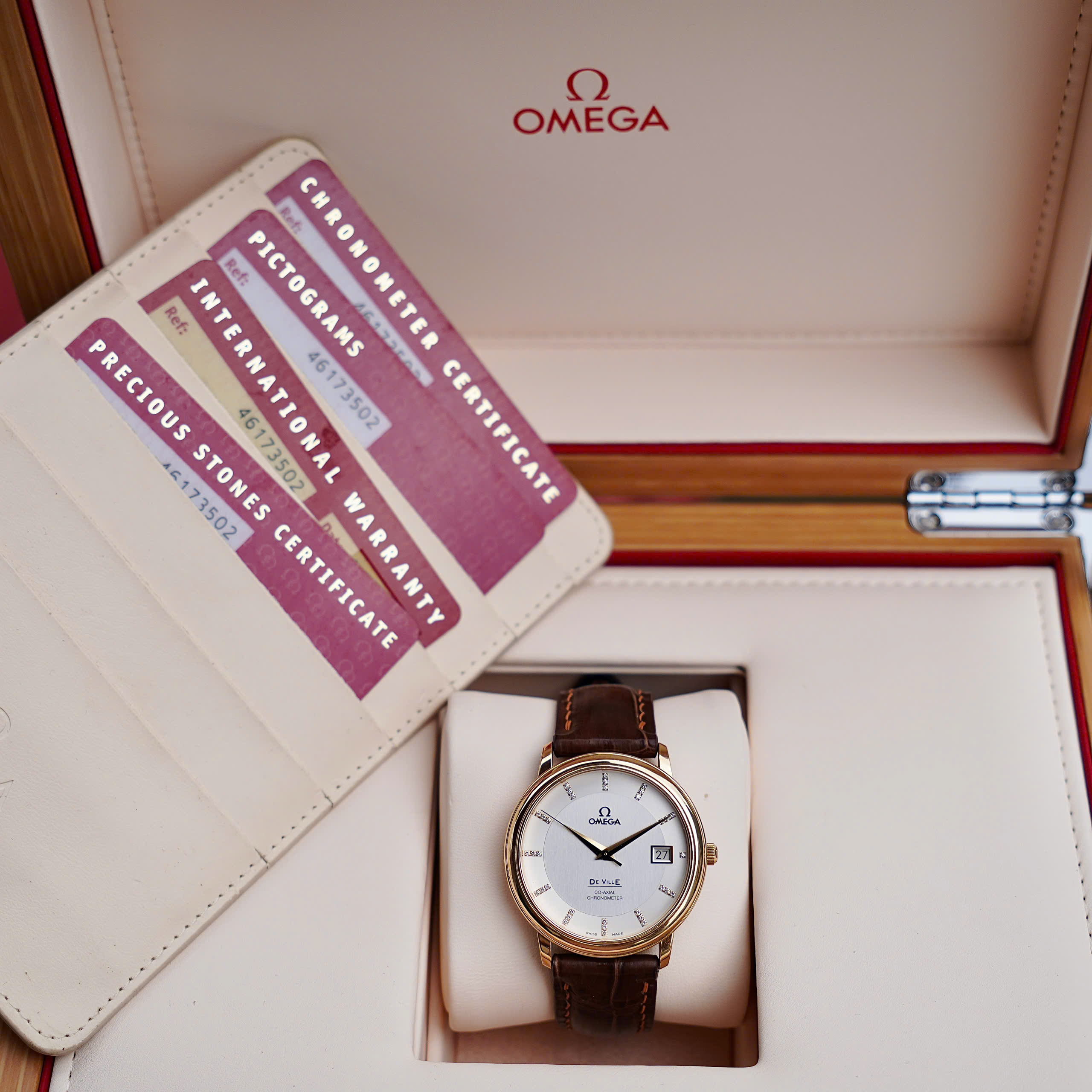 Đồng hồ Omega DeVille Prestige Diamond 4617.35.02 Cũ Đồng hồ Omega DeVille Prestige Diamond 4617.35.02 Cũ
