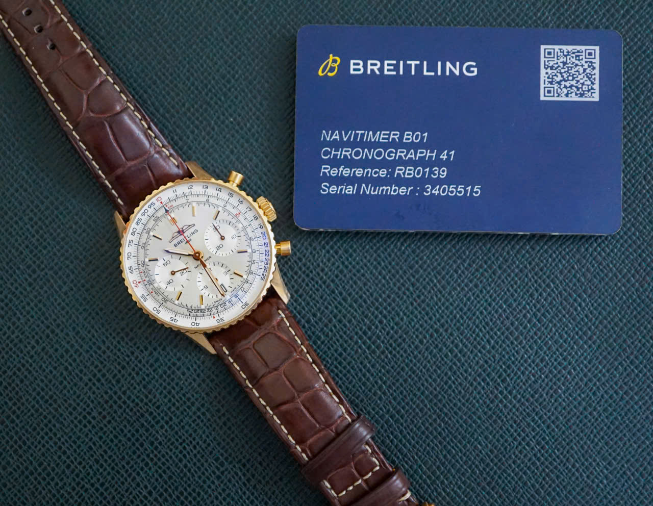 Đồng hồ Breitling Navitimer B01 Chronograph RBO139 CũĐồng hồ Breitling Navitimer B01 Chronograph RBO139 Cũ Đồng hồ Breitling Navitimer B01 Chronograph RBO139 Cũ