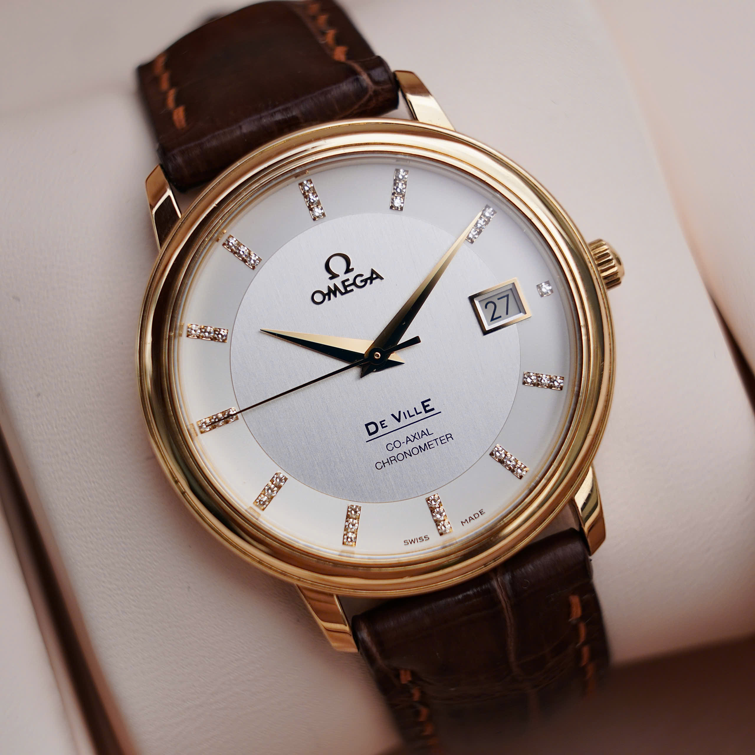 Đồng hồ Omega DeVille Prestige Diamond 4617.35.02 Cũ Đồng hồ Omega DeVille Prestige Diamond 4617.35.02 Cũ