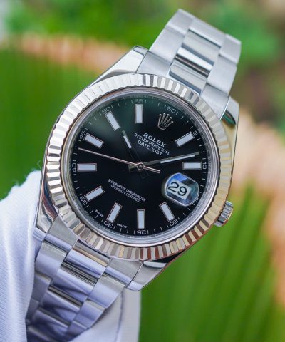 Đồng hồ Rolex Datejust 116334 Black Index Cũ