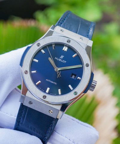 Đồng Hồ Hublot Classic Fusion Titanium 542.NX.7170.LR Blue Cũ