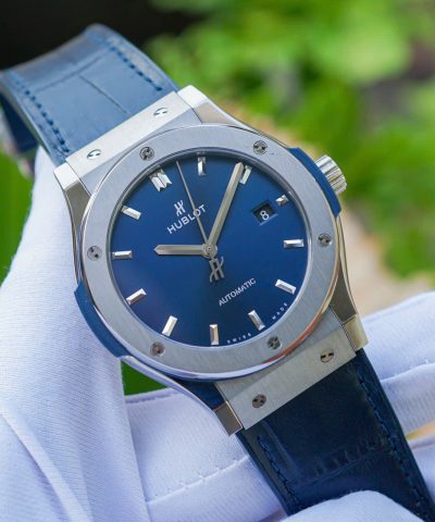 Đồng Hồ Hublot Classic Fusion Titanium 542.NX.7170.LR Blue Cũ