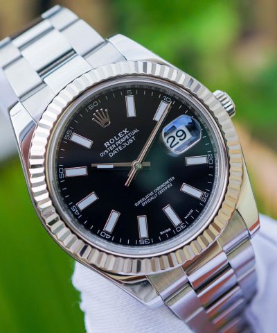 Đồng hồ Rolex Datejust 116334 Black Index Cũ