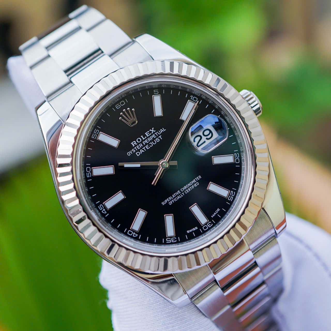 Đồng hồ Rolex Datejust 116334 Black Index Cũ Đồng hồ Rolex Datejust 116334 Black Index Cũ