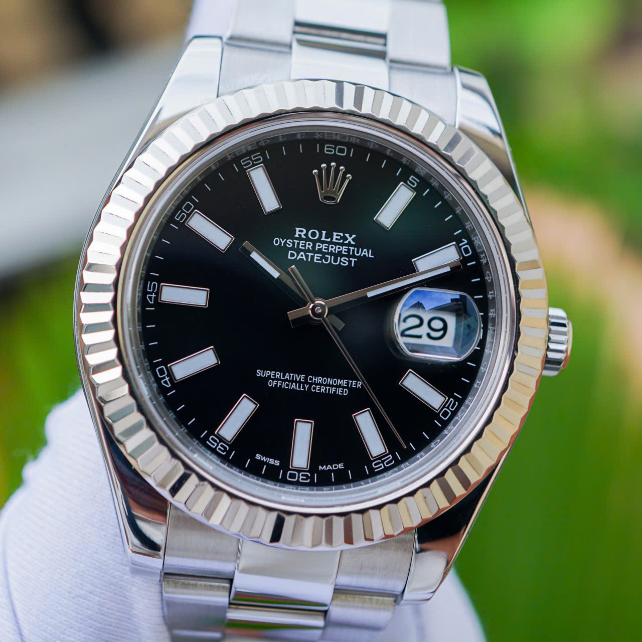 Đồng hồ Rolex Datejust 116334 Black Index Cũ Đồng hồ Rolex Datejust 116334 Black Index Cũ