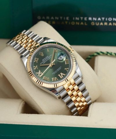 Đồng hồ Rolex Datejust 126233 Olive Green Cũ
